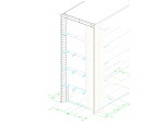 外壁金属サィディング貼意匠図