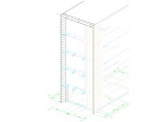 外壁金属サィディング貼意匠図