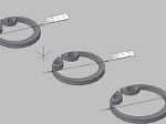 Ｃ形止め輪（穴用）の３Ｄデータ　ｄｗｇ