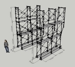 枠組足場拡幅枠W600?W900(簡易版)