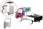 minicab_truck 3D half cabin