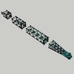 7200G(クローラークレーン300tカラー)中間ブーム