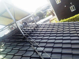 ソーラー（太陽熱温水器）施工前