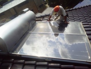 ソーラー（太陽熱温水器）施工前