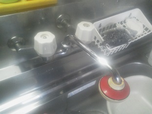 蛇口（混合水栓）施工前