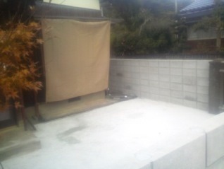 イナバ物置設置前