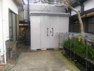 ヨド物置交換後