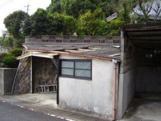 車庫兼倉庫スレート屋根（張替前）