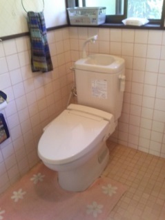 簡易水洗便器（トイレ）　交換後