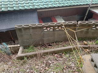 ブロック工事/施工前