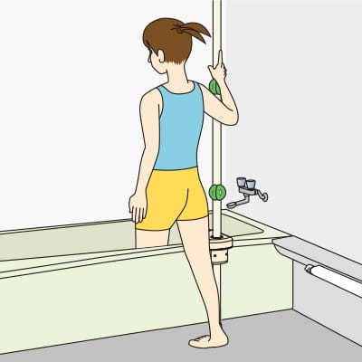 正面またぎ