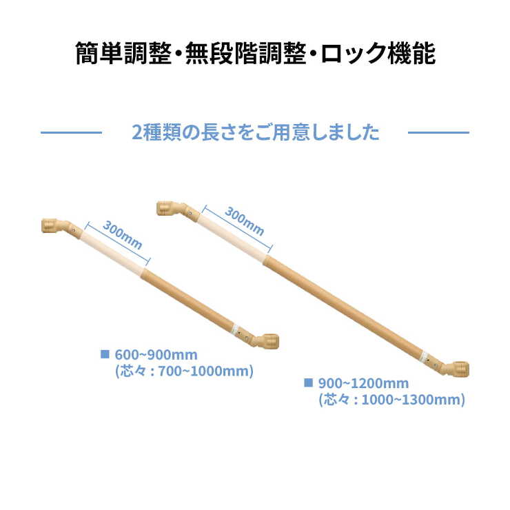 ベスポジBPZ H型 - 伸縮手すり曲げセット