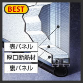 スチール製ガレージドア REシリーズ フ...