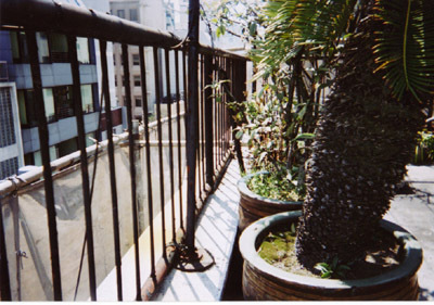 手摺塗装前