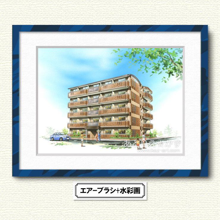 住宅外観パース-あとりえ☆かず