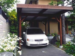 カーポート・バイクガレージ｜工事案内　北...