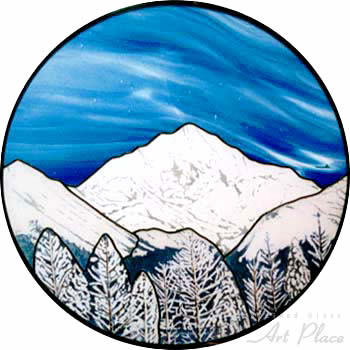 雪山 | ステンドグラス アートプレイス