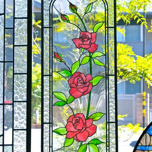 5輪バラ | ステンドグラス アートプレイス