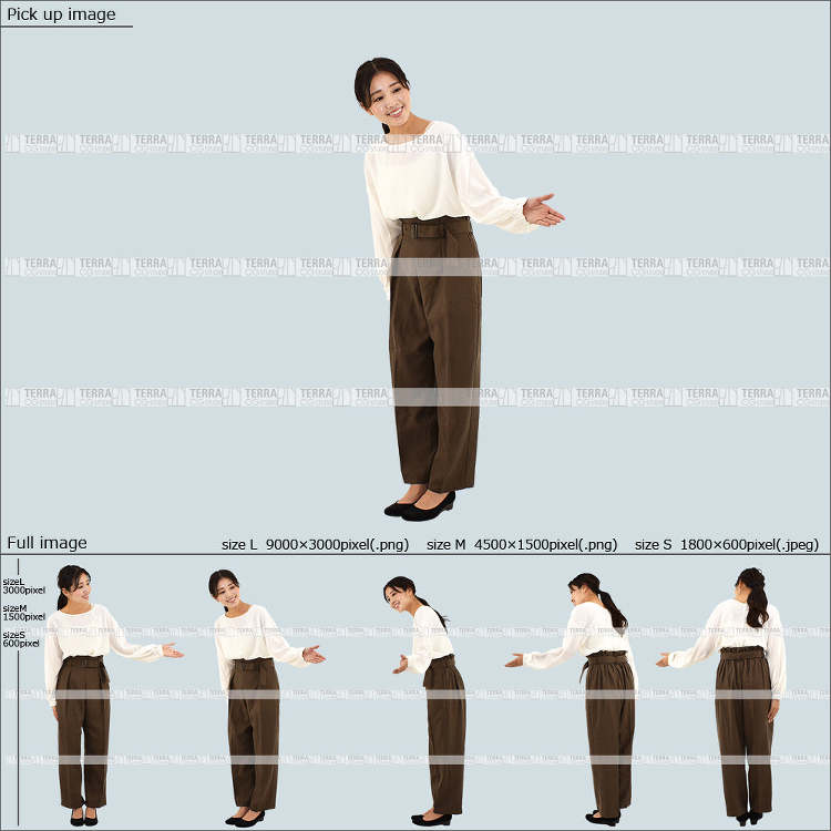 その他 女性 | terra_chi-テラッチ-人物切り抜き添景素材D...