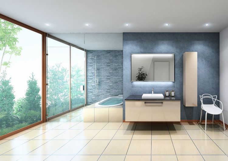 カタログ用浴室内観 | 建築パース・CGパース制作のエークリエイト