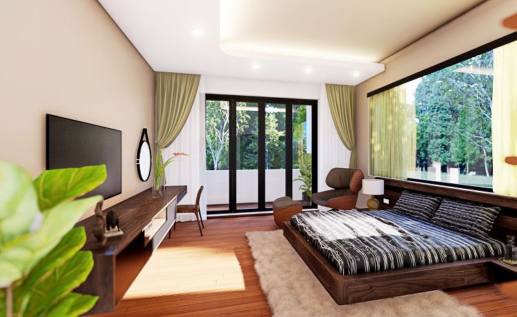 寝室内観パース | 建築パース・CGパース制作のエークリエイト