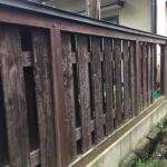 上山市 A様邸板塀塗装 |