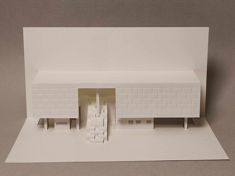 週刊折り紙建築クイズ07:戦後初期に公立美術館として建てられたモダニズ...