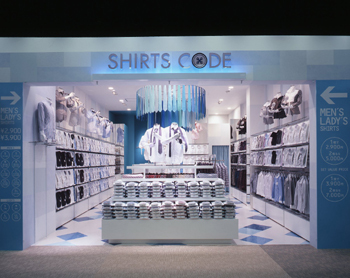 SHIRTS CODE 阪急西宮ガーデンズのデザイン内装施工事例 [西...