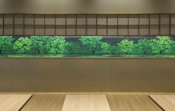 nanas green teaイオンモール岡山店のデザイン内装施工事例...