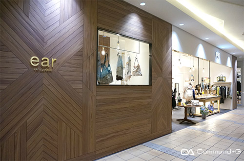 ear PAPILLONNER たまプラーザテラス店のデザイン内装施工...