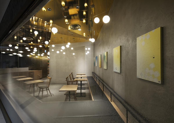 nanas green tea難波シティ(移転)のデザイン内装施工事例...