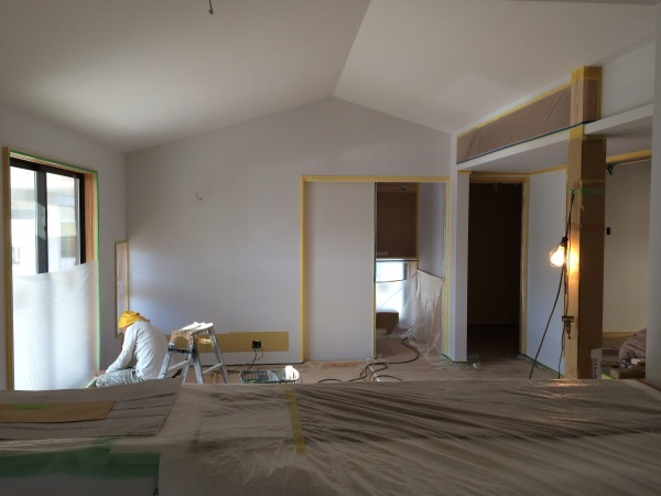 光の森の家_塗装工事そして足場解体。|お知らせ・ブログ|FAD建築事務...