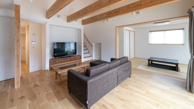 二世帯がゆったり暮らせる家族団らんの家｜株式会社福岡工務店