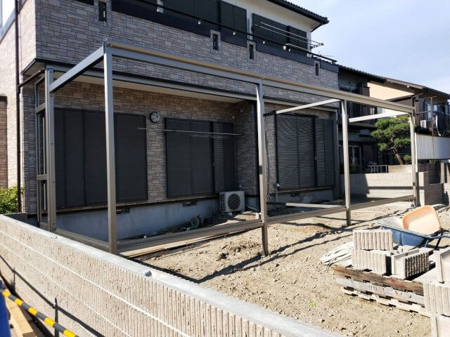 ガーデンルーム3連棟 大掛かりな庭工事が始まりました。 |ブログ|株式...
