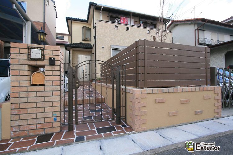 レンガと塗り壁であたたかい外構にリフォーム！ - 神戸で外構・エクステ...