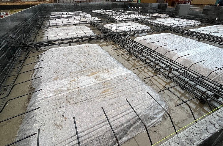 【南会津・新築注文住宅】ビルトインガレージの家 基礎配筋工事(長期優良...