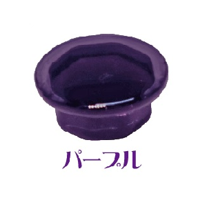 クリスタルキャップ パープル 100個 | ダンドリビス | ビスの頭...