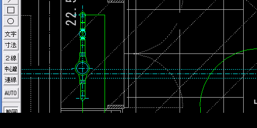 スペースキーで図形を回転する-JWWの使い方 Jw_cad 設備設計情...