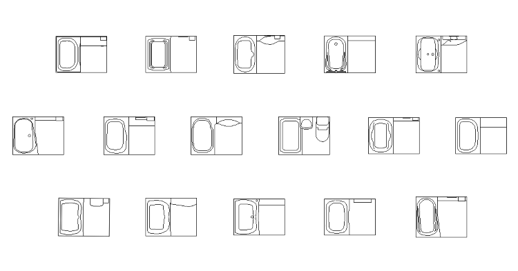 Vol23 システムバス0.75坪 CADデータ | CADデータフリ...