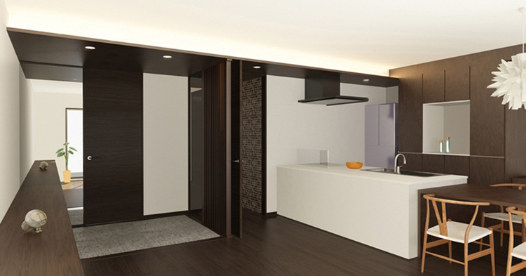 今月の一枚＜クレアグラフ マンションリフォーム＞ | 建築パース.co...