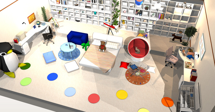 今月の一枚＜雅風style 三浦友美 双子の部屋＞ | 建築パース.c...