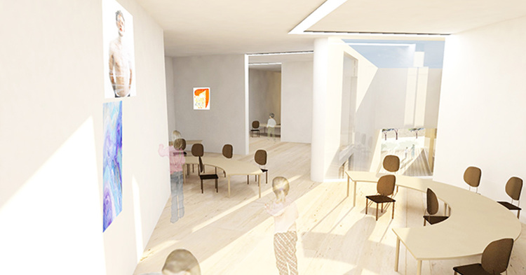 今月の一枚＜文化学園大学 吉田英志 下北沢幼稚園内観パース＞ | 建築...