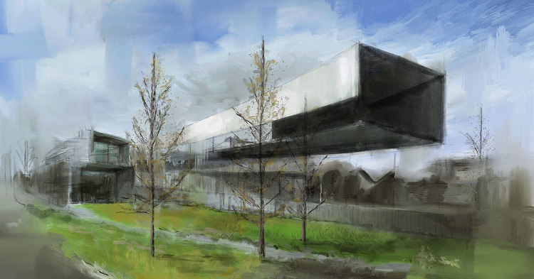 今月の一枚＜日本大学大学院 小室昂久 ホキ美術館＞ | 建築パース.c...