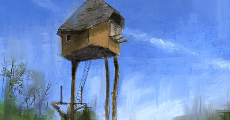 今月の一枚<日本大学大学院 小室昂久 高過庵> | 建築パース.com