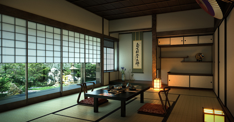 今月の一枚<mk studio 中村祐也 書院造> | 建築パース.c...