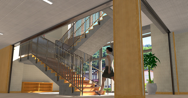 今月の一枚<ism_design 渡邉勇 吹き抜けの屋内階段> | 建...