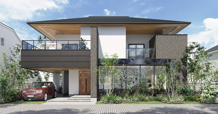今月の一枚<アンドクリアー 玉上光二 住宅外観CGパース> | 建築パ...