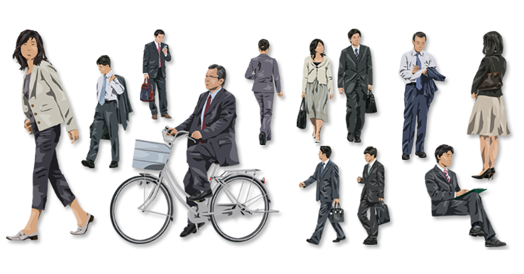 Vol.24 切り抜き人物(5) ビジネス | 建築パース素材無料ダウ...