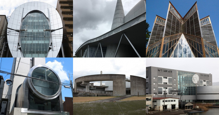 高松伸の建築物一覧 | 日本建築めぐり | 建築パース.com