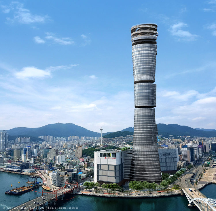 Busan Lotte Tower | Kengo Kuma and ...